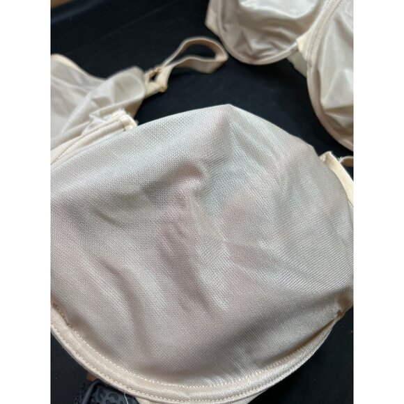 Lot Of 2 Soma 38H Unbelievable Minimizer Bras Beige Nylon/Spandex - Picture 2 of 7